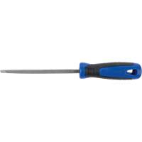 Slim Taper File With Handle, Triangle, 6", Single Pathway Supply LP