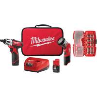 Screwdriver & Light Accessory Kit, Lithium-Ion, 12 V Pathway Supply LP