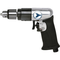 AD38VSRK Variable Speed Air Drill, 6 CFM, 1/4" NPT, 82 dBA, 3/8" Chuck, Keyed Pathway Supply LP