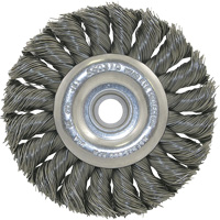 3K114 Unthreaded Knot Twisted Wire Wheel, 3-1/4" Dia., 0.014" Fill, 3/8"-1/2 Arbor Pathway Supply LP