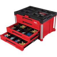 Boîte &agrave; outils avec 4 tiroirs PackOut, 16-3/10" x 22-1/5" x 14-3/10", Rouge Pathway Supply LP
