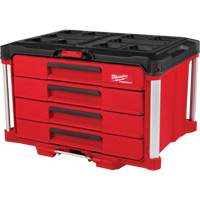 Boîte &agrave; outils avec 4 tiroirs PackOut, 16-3/10" x 22-1/5" x 14-3/10", Rouge Pathway Supply LP