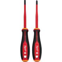 Insulated Slim Tip Screwdriver Set, 2 Pcs., Magnetic Pathway Supply LP