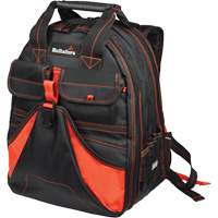 Deluxe Tool Backpack, Black/Red, Ballistic/Polyester Pathway Supply LP