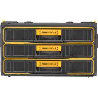 ToughSystem&reg; 2.0 Three-Drawer Unit, 21-4/5" x 12-3/10" x 12-3/5", Black/Yellow Pathway Supply LP