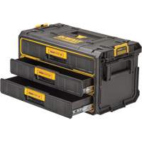 ToughSystem&reg; 2.0 Three-Drawer Unit, 21-4/5" x 12-3/10" x 12-3/5", Black/Yellow Pathway Supply LP