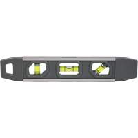 Niveau torpille, 9" lo, Aluminium, 3 fioles, Magn&eacute;tique Pathway Supply LP
