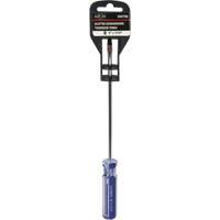 Tournevis &agrave; fente bleu transparent avec bandes, Tige de 3/16", Ronde, Prise en Plastique Pathway Supply LP