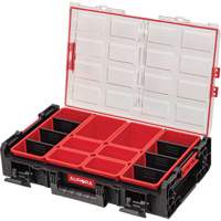 Arx&reg; X-Large Organizer with Short Bins, 23" x 15-1/5" x 5", Black Pathway Supply LP