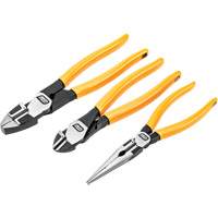 PITBULL Dipped Handle Electrician's Plier Set, 3 Pieces Pathway Supply LP