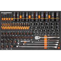 97-Piece Bolt Biter Mechanics Tool Set in Foam Storage Tray Pathway Supply LP