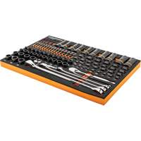 97-Piece Bolt Biter Mechanics Tool Set in Foam Storage Tray Pathway Supply LP