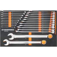 12-Point Long Pattern Combination Metric Wrench Set in Foam Storage Tray, Open-Ended, 24 Pieces, Metric Pathway Supply LP