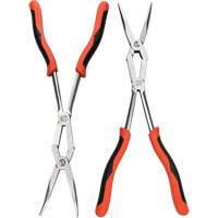 X2 Straight and Bent Long Nose Dual Material Plier Set, 2 Pieces Pathway Supply LP