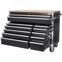 HDRC5212 Armoire mobile de s&eacute;rie HD, 12 tiroirs, 51-1/4" la x 21" p x 40-3/10" h, Noir Pathway Supply LP