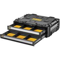 Bloc &agrave; 2 tiroirs TOUGHSYSTEM 2.0 DXL, 30" x 21-13/20" x 10", Noir/Jaune Pathway Supply LP