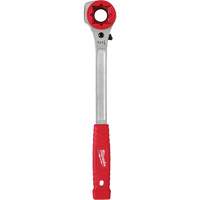 Lineman's High-Leverage Ratcheting Wrench with Milled Strike Face, 3/4"/1"/1-1/8" Drive, Ergonomic Handle Pathway Supply LP