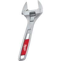 Wide Jaw Adjustable Wrench, 8" L, Chrome Pathway Supply LP