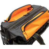 Professional 20" Tool Bag, Nylon, 33 Pockets, Black/Orange Pathway Supply LP