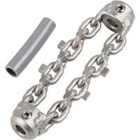 Chaîne de nettoyage de tuyaux de 2" pour c&acirc;ble de serpent &agrave; chaîne de 1/4" Pathway Supply LP