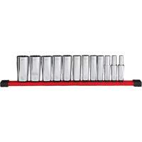 12-Point Deep Well SAE Socket Set, 12 Pcs, 3/8" Drive Size, Deep Pathway Supply LP