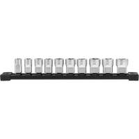 Metric Sockets with Four Flat Sides, 10 Pcs, 3/8" Drive Size Pathway Supply LP