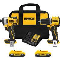ATOMIC Brushless Compact Drill/Driver & Impact Driver Combo Kit, Lithium-Ion, 20 V Pathway Supply LP