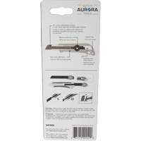 Couteau professionnel de 18 mm avec verrouillage &agrave; cliquet, Acier inoxydable, Robuste, Prise en Plastique Pathway Supply LP