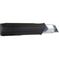 Couteau r&eacute;tractable de 25 mm, Acier inoxydable, Robuste, Prise en Caoutchouc Pathway Supply LP