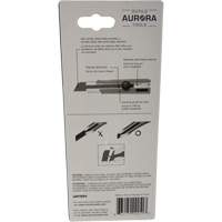 Couteau r&eacute;tractable de 25 mm, Acier inoxydable, Robuste, Prise en Caoutchouc Pathway Supply LP