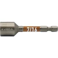 Impactech&reg; Nut Driver, 7/16" Tip, 1/4" Drive, 2-9/16" L, Magnetic Pathway Supply LP