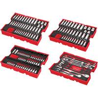 Metric & SAE Ratchet & Socket Set with Trays for PACKOUT Drawers, 242 Pcs, Impact, 1/4"/3/8"/1/2" Drive Size, Deep Pathway Supply LP