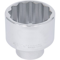 Douille chrom&eacute;e, 50 mm, Prise 1", 12 pans Pathway Supply LP