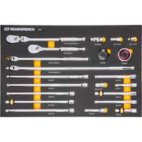 Ensemble d'outils &agrave; cliquet et d'entraînement 3/8" &agrave; 90 dents avec plateau de rangement en mousse Pathway Supply LP