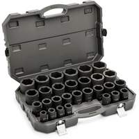 6 Point SAE Socket Set, 29 Pcs, Impact, 3/4" Drive Size, Deep Pathway Supply LP
