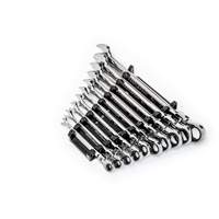 90-Tooth 12 Point SAE Wrench Set, Flex Head/Ratcheting Combination, 10 Pieces, Imperial Pathway Supply LP