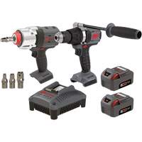 Hammer Drill & Impact Wrench Combo Kit, Lithium-Ion, 20 V Pathway Supply LP