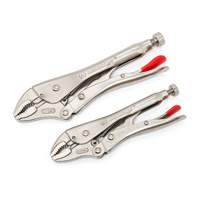 Curved Jaw Locking Pliers with Wire Cutter Set, 2 Pieces Pathway Supply LP
