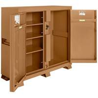 Model 111 Jobsite Cabinet with Padlock, Steel, 47.5 Cubic Feet, Tan Pathway Supply LP