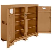 Model 139 Jobsite Cabinet with Padlock, Steel, 59.4 Cubic Feet, Tan Pathway Supply LP