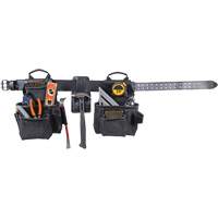 Phantom Collection 4-Piece Heavy-Duty Combo Apron, Leather, Black Pathway Supply LP