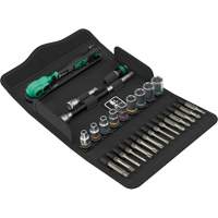 Jeu de cl&eacute; &agrave; cliquet SA 14 Zyklop Comfort avec levier dinversion, 28 Mcx, Prise de 1/4" Pathway Supply LP
