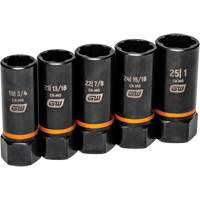 Jeu de douilles d'extraction Bolt Biter, 5 Mcx, Chocs, Prise de 1/2", Profond Pathway Supply LP