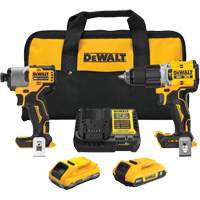 XR Brushless Cordless Premium Drill Driver Kit with 4 Ah POWERSTACK Battery and 2 Ah Battery, 20 V Pathway Supply LP