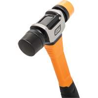 Soft Face Hammer, 16 oz. Head Weight, Plain Face, Solid Steel Handle, 12-1/4" L Pathway Supply LP