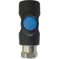 Raccord industriel rapide TOPQUIK S1, Composite en polyester/Acier inoxydable, 1/4", NPT femelle, 174 PSI Pathway Supply LP