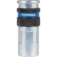 Raccord industriel rapide QUIKSILVER 2, Acier zingu&eacute;, 1/4", NPT femelle, 362 PSI Pathway Supply LP