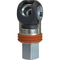 Raccord industriel rapide basculant TOPQUIK SC, Acier nickel&eacute;, 3/8", NPT femelle, 360 PSI Pathway Supply LP