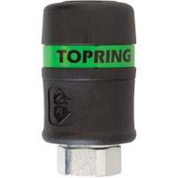 Raccord rapide TOPQUIK Ultraflo 7,8 mm, Composite en polyester, 3/8", NPT femelle, 174 PSI Pathway Supply LP