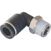Adaptateur coude m&acirc;le NPT MAXFIT &agrave; raccord instantan&eacute; (push-to-connect), 3/8" x 1/2" dia., Polym&egrave;re PBT Pathway Supply LP